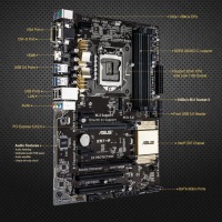 ASUS Z97-P Intel Z97 Soket 1150 DDR3 3200MHz(O.C.) HDMI&DVI&VGA Anakart - 1
